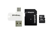 Karta pamięci - GOODRAM microSD/SD + Card Reader M1A4 - 100MB/s - 128GB - M1A4-1280R12
