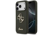 Telefon - Pokrowiec i etui - GUESS Silicone Big 4G Script Case for iPhone 17 Pro - Green - 3666339522575
