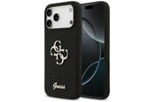 Telefon - Pokrowiec i etui - GUESS Silicone Big 4G Script Case for iPhone 17 Pro Max - Black - 3666339522261