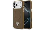 Telefon - Pokrowiec i etui - GUESS Triangle Logo MagSafe case for iPhone 17 Pro - brown - 3666339515539