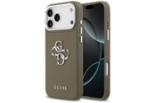 Telefon - Pokrowiec i etui - GUESS Grained Big 4G Classic Logo Case for iPhone 17 Pro Max - Brown - 3666339518264