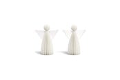 Dekoracje - Mumi3D Zawieszka świąteczna - Anioły - 6 cm - Jedwabna biel - 2 szt. - 5714255019148