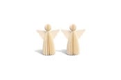 Dekoracje - Mumi3D Zawieszka świąteczna - Anioły - 9 cm - Beżowy - 2 szt. - 5714255018882