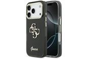 Telefon - Pokrowiec i etui - GUESS IML 4G Script Metal case for iPhone 17 Pro - black - 3666339589745