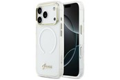 Telefon - Pokrowiec i etui - GUESS IML Gradient Script Metal MagSafe Case for iPhone 17 Pro Max - White - 3666339588632