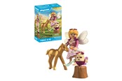 Playmobil - Playmobil Baśnie - Golden Unicorn Foal with Fairy - 71844 - 71844