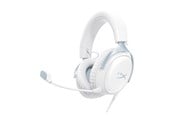 Słuchawki, zestaw słuchawkowy - HyperX Cloud III - Gaming Headset (White/Blue) - DF7F1AA