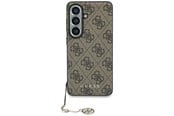 Telefon - Pokrowiec i etui - GUESS 4G Classic Logo Charm MagSafe Case for Samsung Galaxy S26 - Brown - 3666339613983