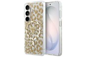 Telefon - Pokrowiec i etui - GUESS IML Leopard Print Triangle MagSafe Case for Samsung Galaxy S26 - Brown - 3666339613907