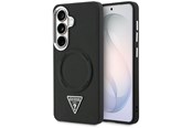 Telefon - Pokrowiec i etui - GUESS Embossed Ring Triangle Logo MagSafe case for Samsung Galaxy S26 - black - 3666339613860