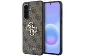 Telefon - Pokrowiec i etui - GUESS Leather 4G Metal Logo Case for Samsung Galaxy A57 5G - Brown - 3666339620981