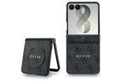Telefon - Pokrowiec i etui - GUESS 4G Classic MagSafe Case for Samsung Galaxy Z Flip 8 - Black - 3666339662646