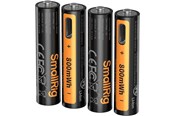 Bateria - SmallRig 5769 Rechargeable Lithium Battery AAA (470mAh) with USB-C (4pcs) - 5769