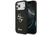 Telefon - Pokrowiec i etui - GUESS Fixed Glitter Big 4G Case for iPhone 17 Pro Max / 18 Pro Max - Black - 3666339644994