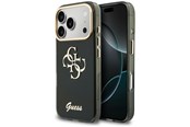Telefon - Pokrowiec i etui - GUESS IML 4G Script Metal Case for iPhone 17 Pro Max / 18 Pro Max - Black - 3666339655877