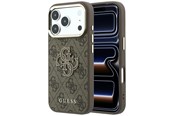 Telefon - Pokrowiec i etui - GUESS 4G & Big Resin Logo Case for iPhone 17 Pro Max / 18 Pro Max - Brown - 3666339653675