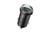 Ładowanie samochodów elektrycznych - SiGN Mini Car Charger USB & USB-C - PD & Q.C3.0 - 5A - 20W - Black - SN-A45