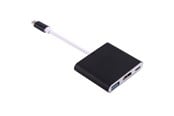 Kabel wyświetlacza - SiGN Adapter USB-C to HDMI - USB-A - USB-C - Black - PC0849B