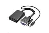 Kabel wyświetlacza - SiGN VGA Male to HDMI Female Converter with 3.5mm AUX - PC1784