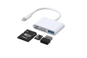 USB hub - SiGN 4-in-1 Lightning to USB-A - SD/TF - Lightning - White USB hub - SN-H142