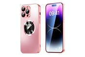 Telefon - Pokrowiec i etui - SiGN Magnetic Case iPhone 15 Pro with lens protection and logo view - Pink - SN-TPU15PRP