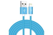 Kabel USB - SiGN USB to Lightning Cable 2.4A - 3m - Nylon - Blue - IP6G0560L