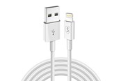 Kabel USB - SiGN USB 2.0 cable with Lightning connector 2.1A - 12W - 1m - White - SKU24477-1