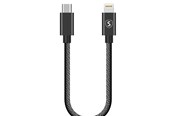 Kabel USB - SiGN USB-C to Lightning Cable 20W - 0.25m - Black - SN-25B