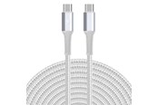 Kabel USB - SiGN USB-C to USB-C charging cable 60W/3A - 5m - White - SNCAB-CC5M