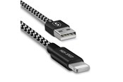 Kabel USB - SiGN Skin Lightning Cable 2.1A - 1.5m - Black/White - SNCAB-L15M