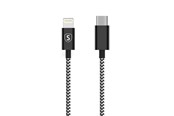 Kabel USB - SiGN Skin USB-C to Lightning Cable 2.4A - 0.25m - Black/White - SNCAB-UL025M