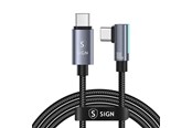 Kabel USB - SiGN USB-C to USB-C Cable 1.2m - 100W - Black - SN-CC12BK