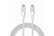 Kabel USB - SiGN USB-C to USB-C cable 60W PD - 1m - White - SN-CC3100W