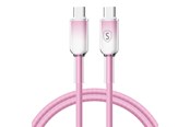 Kabel USB - SiGN Dynamic Series USB-C to USB-C Cable 60W - 1m - Pink - SN-D-PINKCC1M