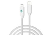 Kabel USB - SiGN USB-C to Lightning cable 1m - MFi - 27W - White - SN-MFI27W-1M