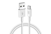 Kabel USB - SiGN USB-C Cable for Fast Charging 2.4A - 1m - White - SN-USBC1MWHITE