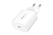 Telefon - Adapter i Ładowarka - SiGN USB-C Fast Charger 25W 3A - White - SN-PD25W
