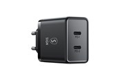 Telefon - Adapter i Ładowarka - SiGN Dual USB-C PD Charger 40W - Black - SN-PD40B