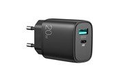 Telefon - Adapter i Ładowarka - SiGN Fast Charger USB & USB-C - PD & Q.C3.0 - 3.5A - 20W - Black - SN-QP205