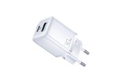 Telefon - Adapter i Ładowarka - SiGN Mini Quick Charger USB & USB-C - PD & Q.C3.0 - 3A - 30W - White - SN-QP303