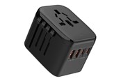 Telefon - Adapter i Ładowarka - SiGN Universal Travel Adapter with USB ports - 20W - Black - SN-RESAD