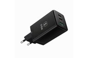 Telefon - Adapter i Ładowarka - SiGN GaN Ultra 65W 2xUSB-C & 1xUSB-A Fast Charger - Black - SN-TCG01B
