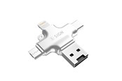 Kabel USB - SiGN Micro SD Memory Card Reader for Mobile USB-C/USB-A/Micro USB/Lightning - SN-3IN1-Sil