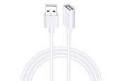 Kabel USB - SiGN USB-A extension cable 1m - white - SN-EXA-1M