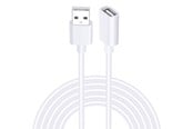 Kabel USB - SiGN USB-A extension cable 2m - white - SN-EXA-2M