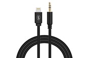 Kabel audio - SiGN Lightning to Aux 3.5mm Audio Cable - 1m - Black - IP7G2500LAGR