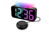Inteligentny dom - SiGN RGB Digital Alarm Clock with Vibrator - Black - SN-ALARM-CK