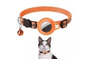 Telefon - Inne akcesoria - SiGN AirTag collar for dog & cat - Orange - SN-AIRHALSORG