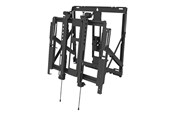 Uchwyty scienne, uchwyty AV i meble AV - Peerless AV Peerless-AV SmartMount Full Service Video Wall Mount with Quick Release DS-VW755S mounting kit - for video wall - black powder coat - Max 36.4 kg - recommended for 65" - DS-VW755S