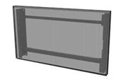 Uchwyty ścienne, uchwyty AV i meble AV - Peerless AV Peerless-AV mounting kit - clean profile - for flat panel - black - TAA Compliant - Max 40.8 kg - recommended for 55" - EWL-55XE4F